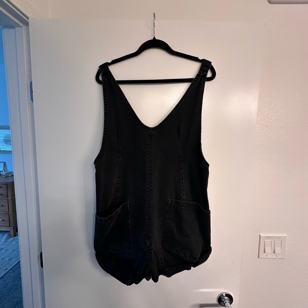 Free People Black Denim Women's Overalls - Picture 5 of 5